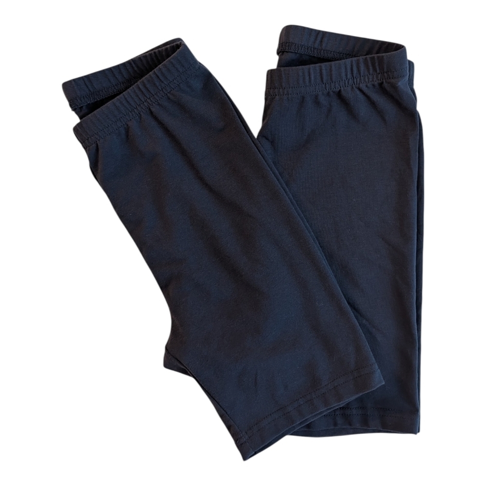 NWOT Tommy Hilfiger Girls Navy Short Stretch Cotton Leggings Size 8